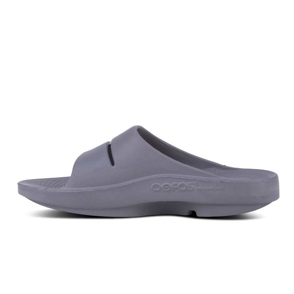 OOFOS OOAHH SLIDE UNISEX in Slate Men’s 8/Women’s 10 - Picture 6 of 11